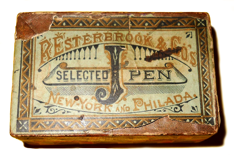 An early Esterbrook Selected J Pen box